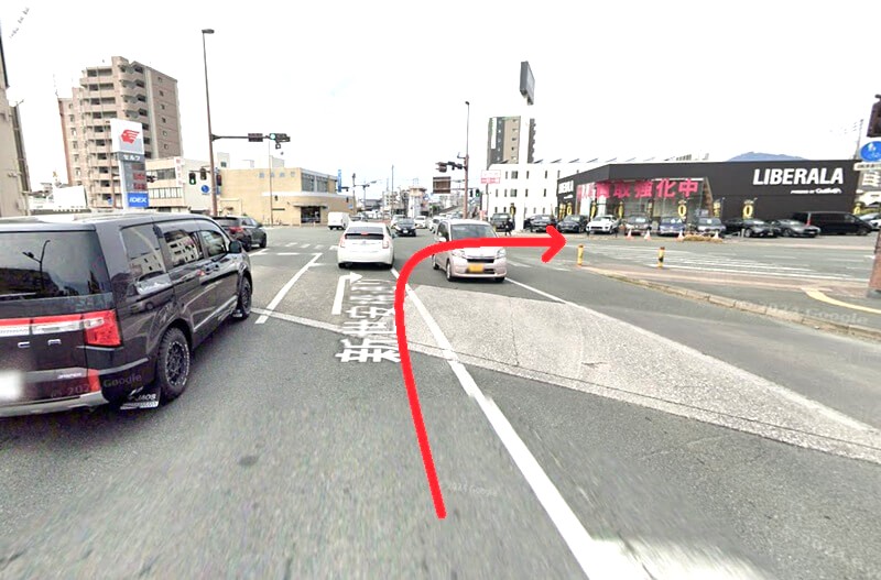 タカラスタンダード 熊本ショールームまでの車の経路