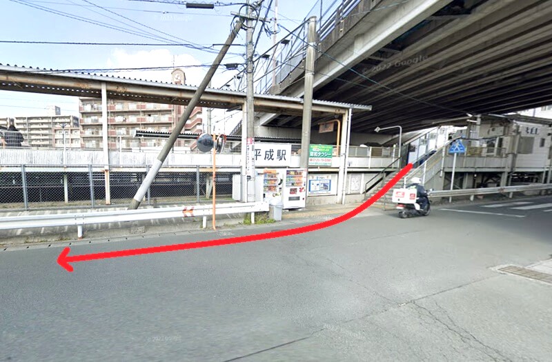 タカラスタンダード 熊本ショールームまでの徒歩経路