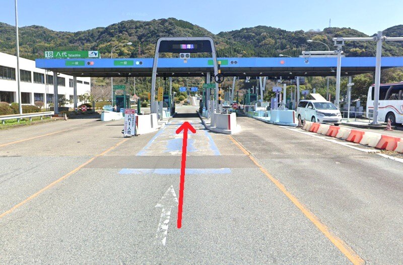 タカラスタンダード 八代ショールームまでの車の経路