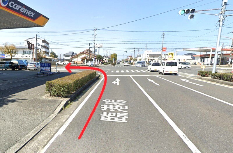 タカラスタンダード 八代ショールームまでの車の経路