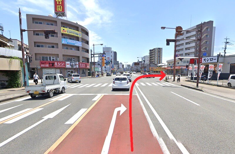 タカラスタンダード 宮崎ショールームまでの車の経路