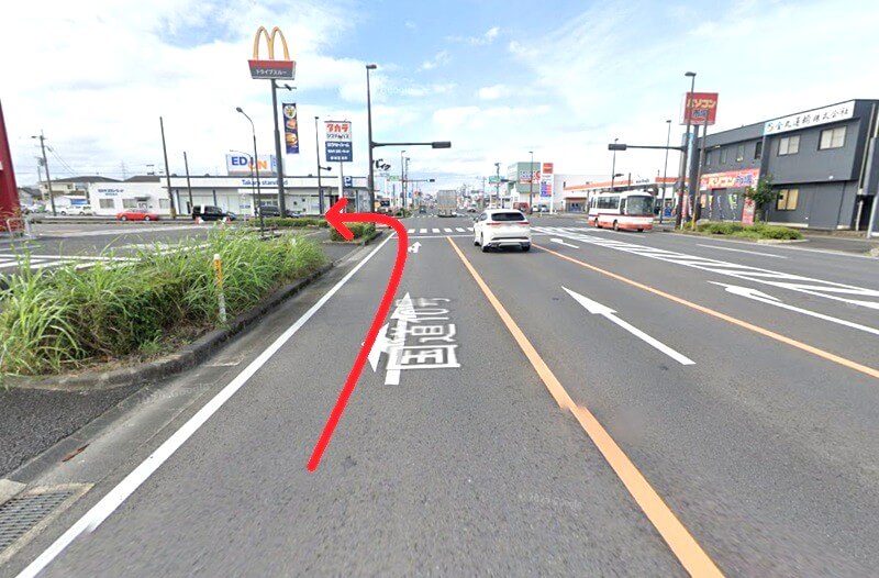 タカラスタンダード 都城ショールームまでの車の経路