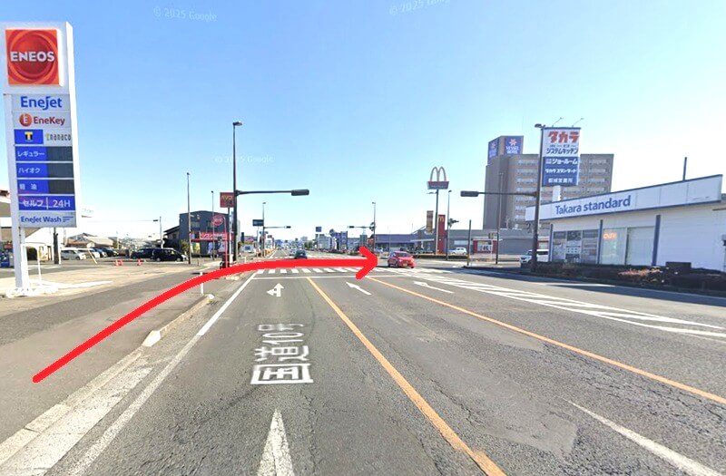 タカラスタンダード 都城ショールームまでの徒歩経路