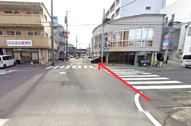 タカラスタンダード 鹿児島ショールームまでの徒歩経路