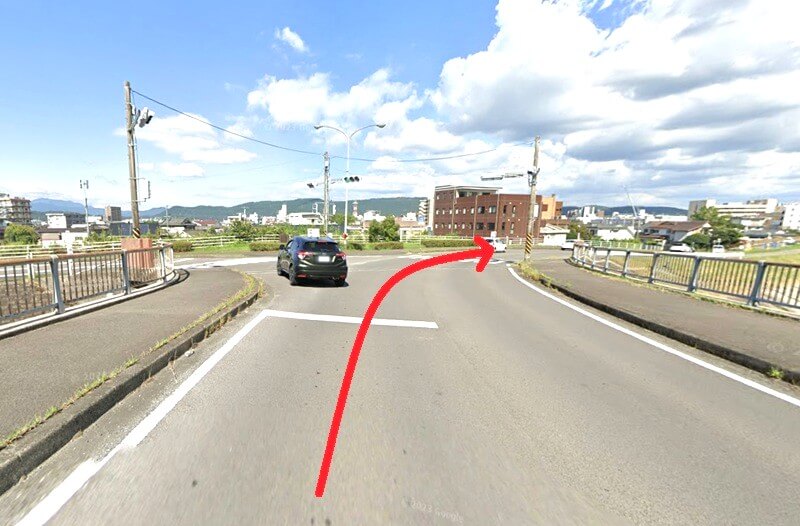 タカラスタンダード 川内ショールームまでの車の経路