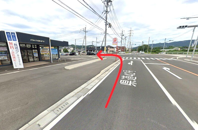 タカラスタンダード 川内ショールームまでの車の経路