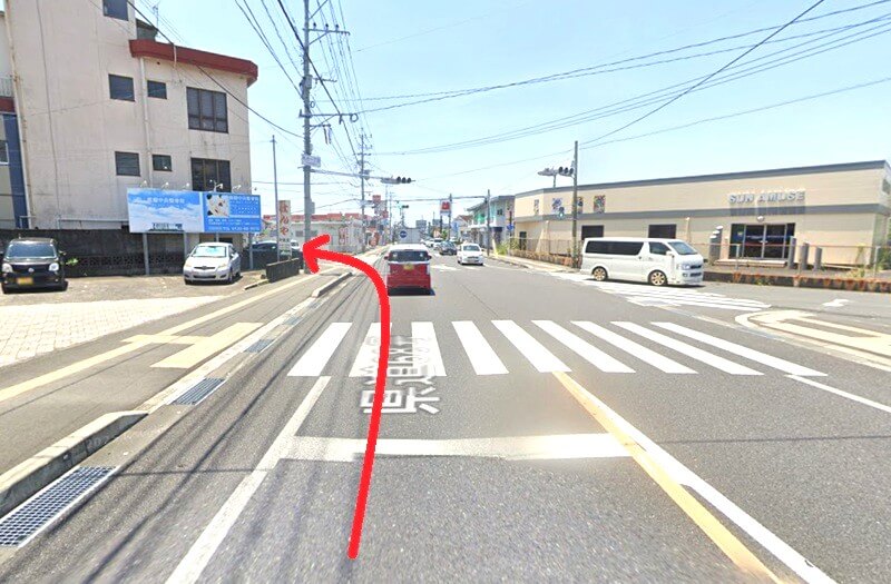 タカラスタンダード 鹿屋ショールームまでの車の経路