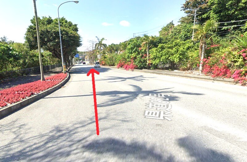 タカラスタンダード 那覇ショールームまでの車の経路