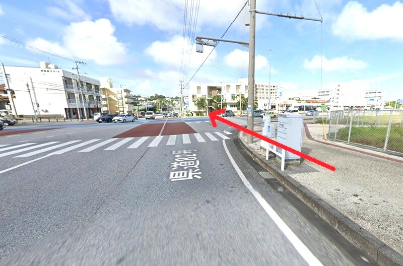 タカラスタンダード 那覇ショールームまでの徒歩経路