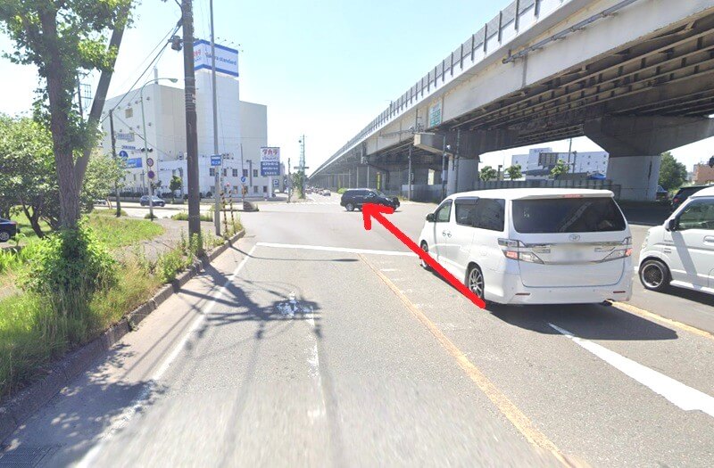 タカラスタンダード 札幌ショールームまでの車の経路