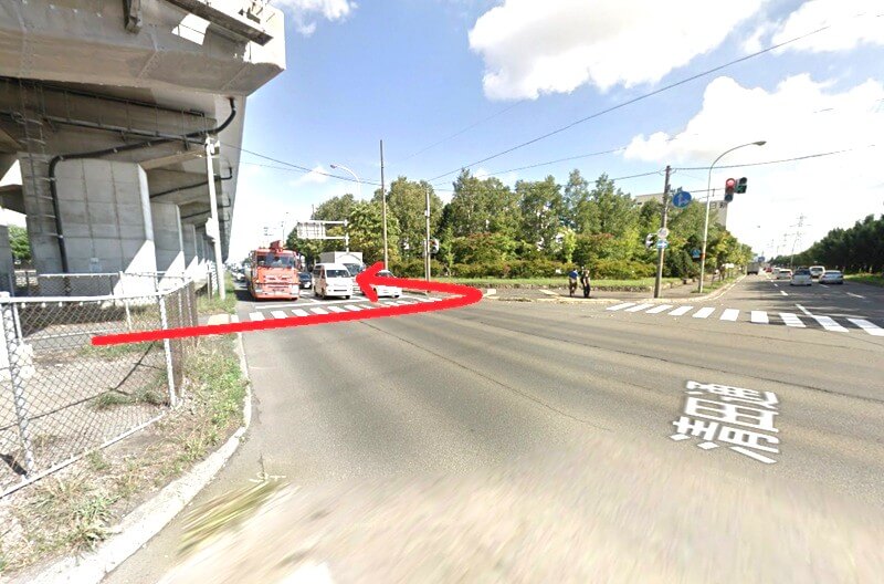 タカラスタンダード 札幌ショールームまでの徒歩経路