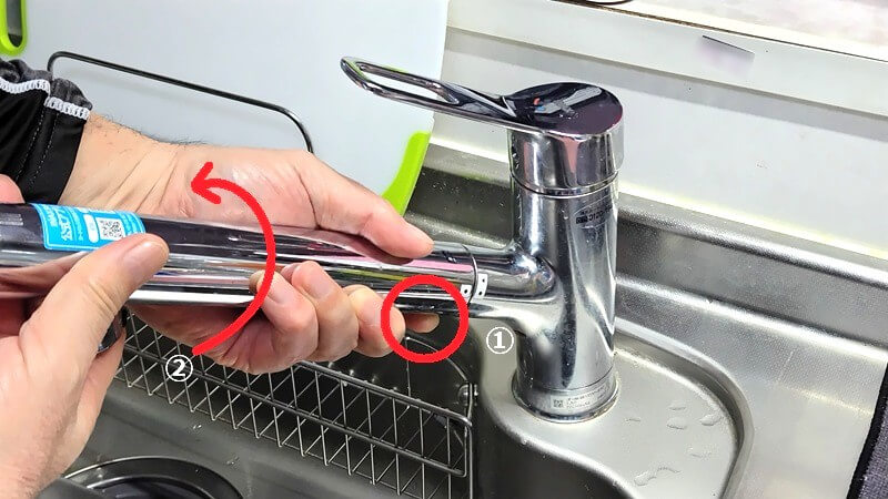 LIXIL(リクシル)浄水カートリッジ JF-K11の交換方法