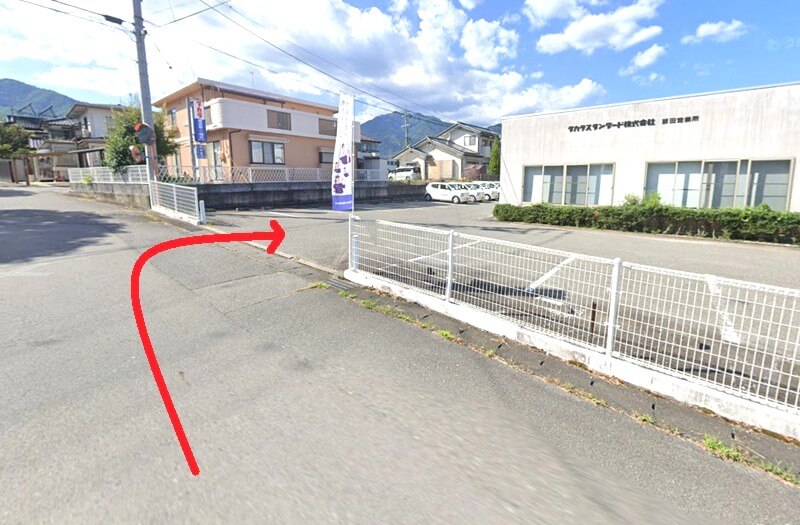 タカラスタンダード 飯田ショールームまでの車の経路