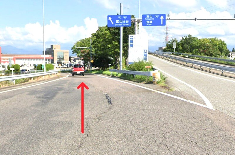タカラスタンダード 富山ショールームまでの車の経路