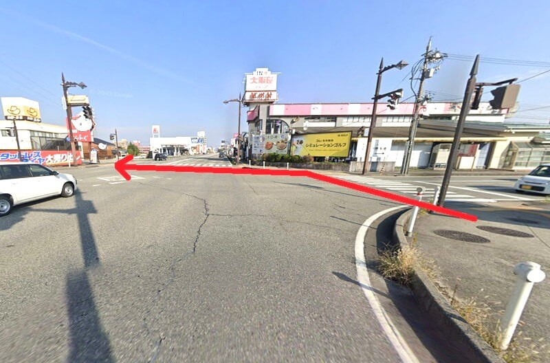 タカラスタンダード 富山ショールームまでの徒歩経路