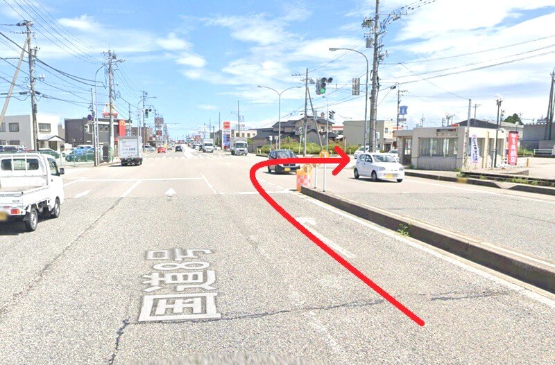 タカラスタンダード 高岡ショールームまでの車の経路