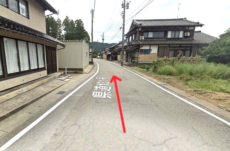 タカラスタンダード 能登ショールームまでの徒歩経路