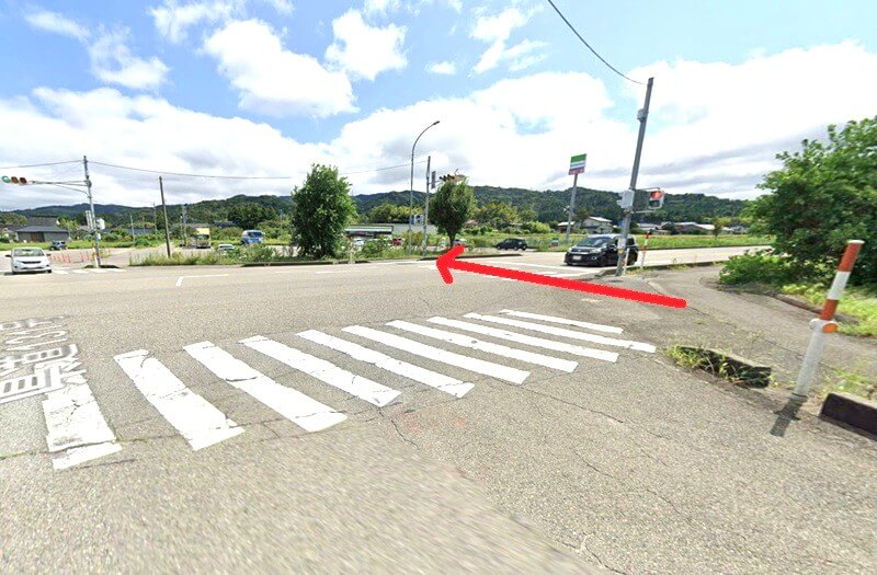 タカラスタンダード 能登ショールームまでの徒歩経路