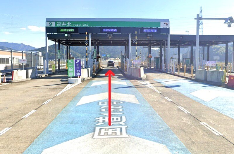 タカラスタンダード 福井ショールームまでの車の経路
