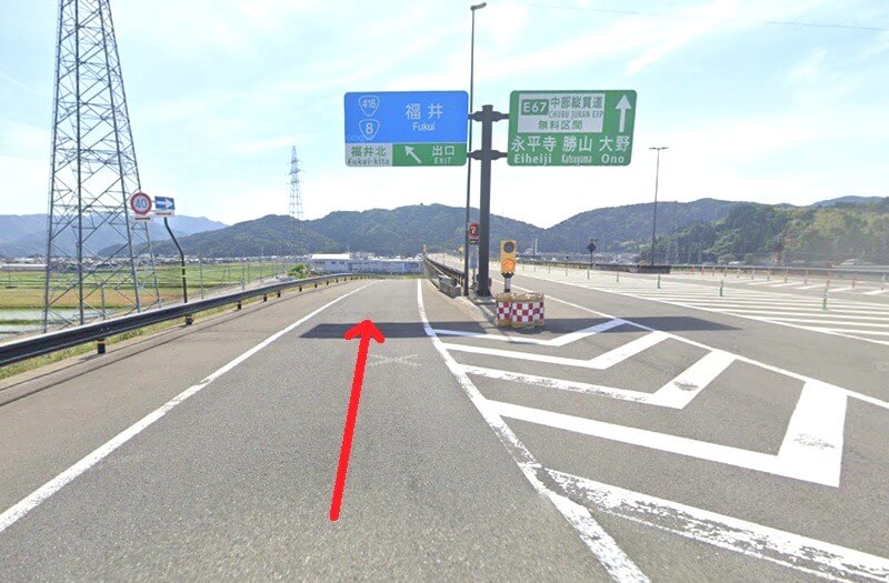 タカラスタンダード 福井ショールームまでの車の経路