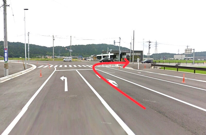 タカラスタンダード 福井ショールームまでの車の経路