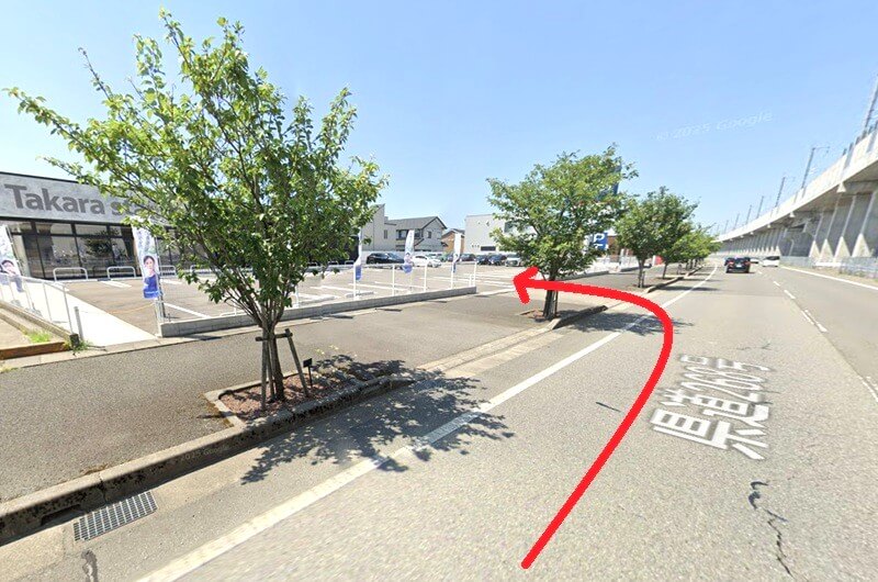 タカラスタンダード 福井ショールームまでの車の経路