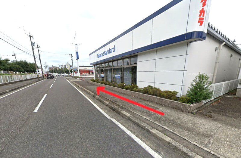 タカラスタンダード 敦賀ショールームまでの徒歩経路