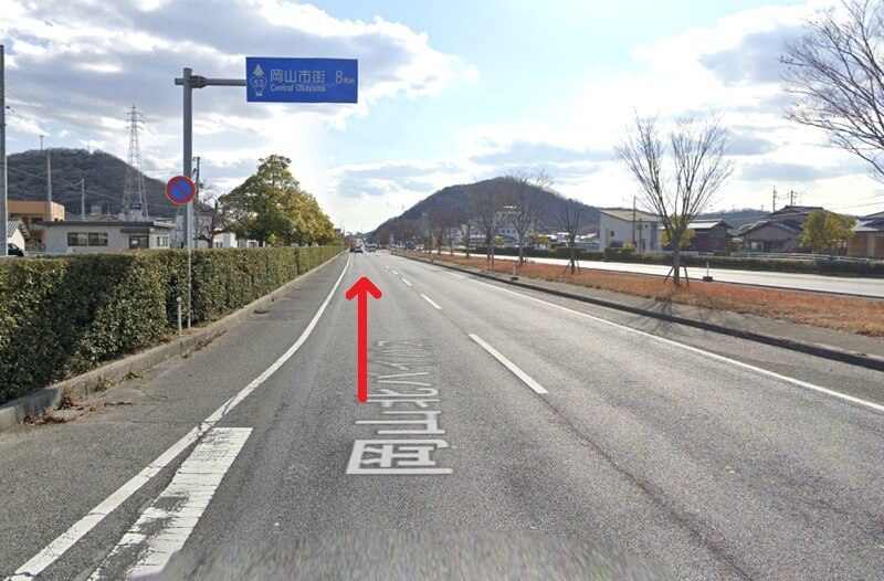 タカラスタンダード 岡山ショールームまでの車の経路