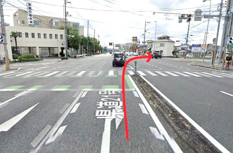 タカラスタンダード 岡山ショールームまでの車の経路