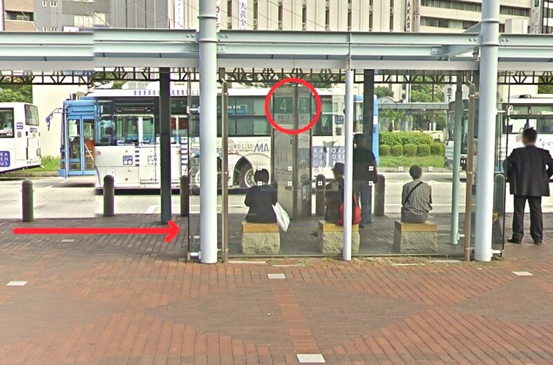 タカラスタンダード 岡山ショールームまでの徒歩経路