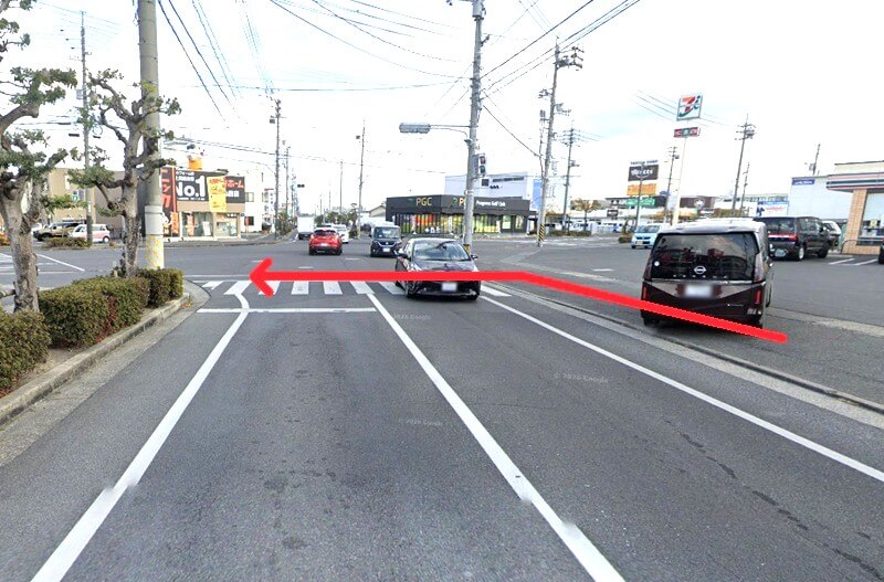 タカラスタンダード 岡山ショールームまでの徒歩経路