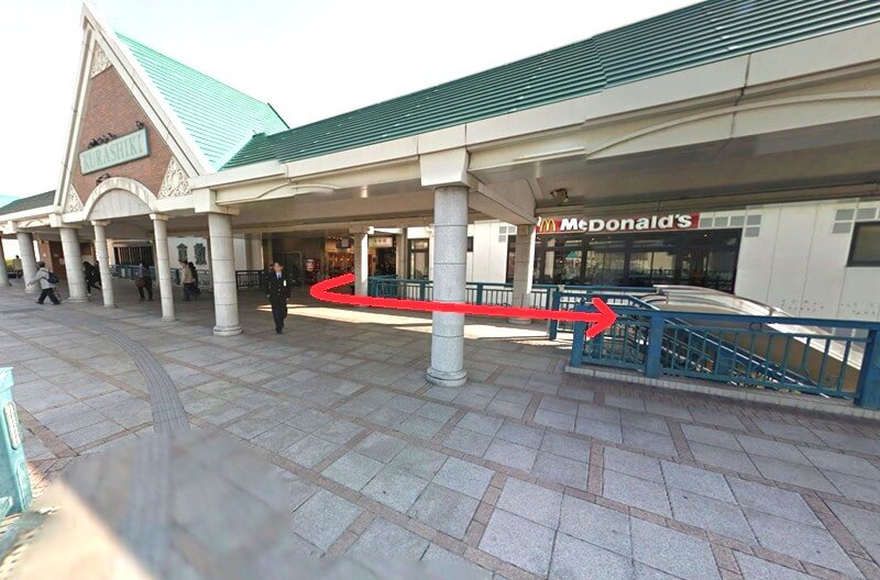 タカラスタンダード 倉敷ショールームまでの徒歩経路