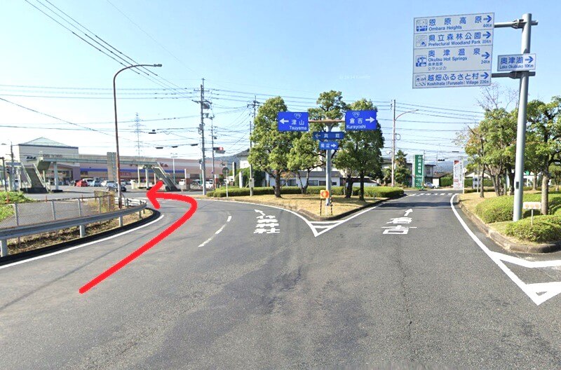 タカラスタンダード 津山ショールームまでの車の経路