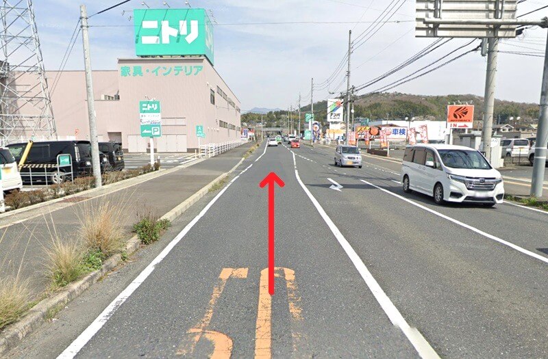 タカラスタンダード 津山ショールームまでの車の経路