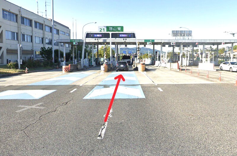 タカラスタンダード 福山ショールームまでの車の経路