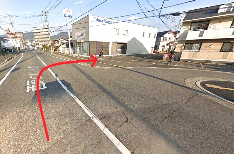 タカラスタンダード 安佐南ショールームまでの車の経路