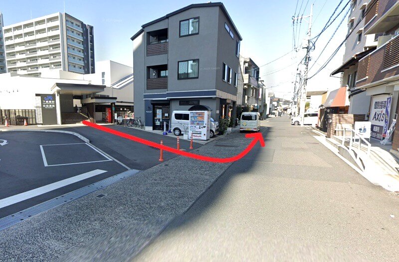 タカラスタンダード 安佐南ショールームまでの徒歩経路