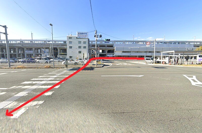 タカラスタンダード 山口ショールームまでの徒歩経路