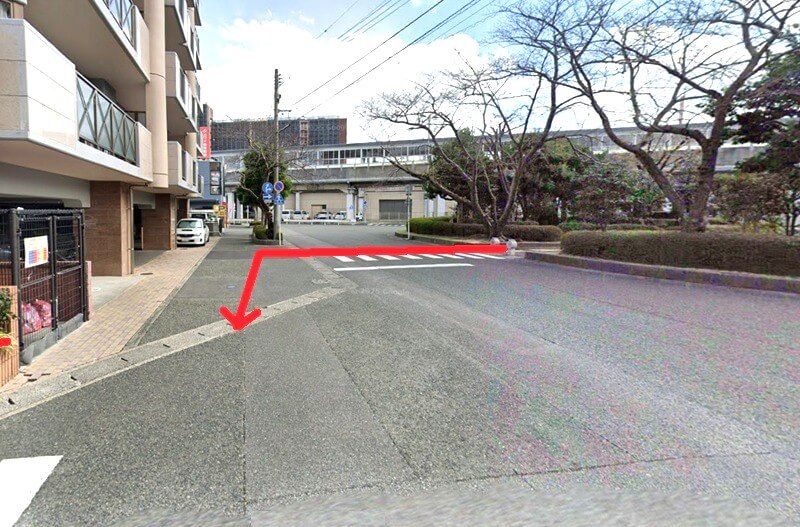 タカラスタンダード 下関ショールームまでの徒歩経路