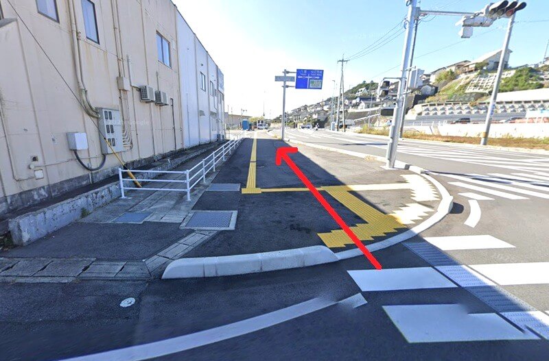 タカラスタンダード 松江ショールームまでの徒歩経路