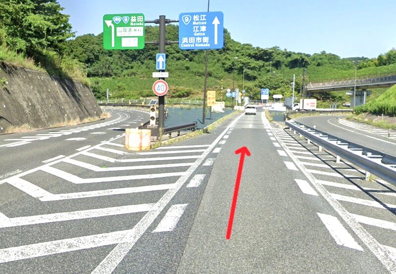 タカラスタンダード 浜田ショールームまでの車の経路