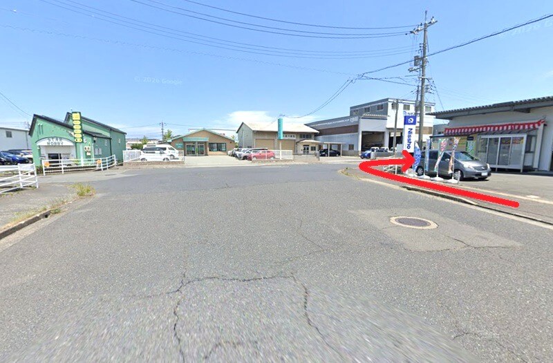 タカラスタンダード 鳥取ショールームまでの徒歩経路