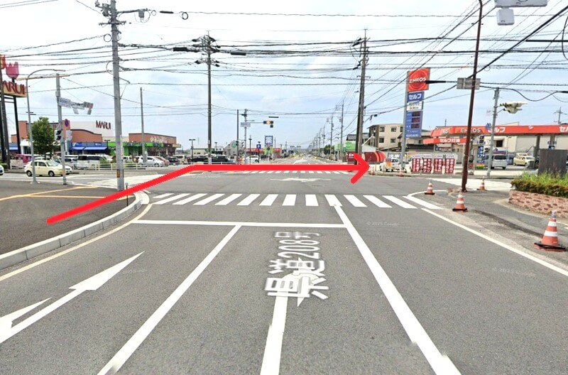 タカラスタンダード 米子ショールームまでの徒歩経路