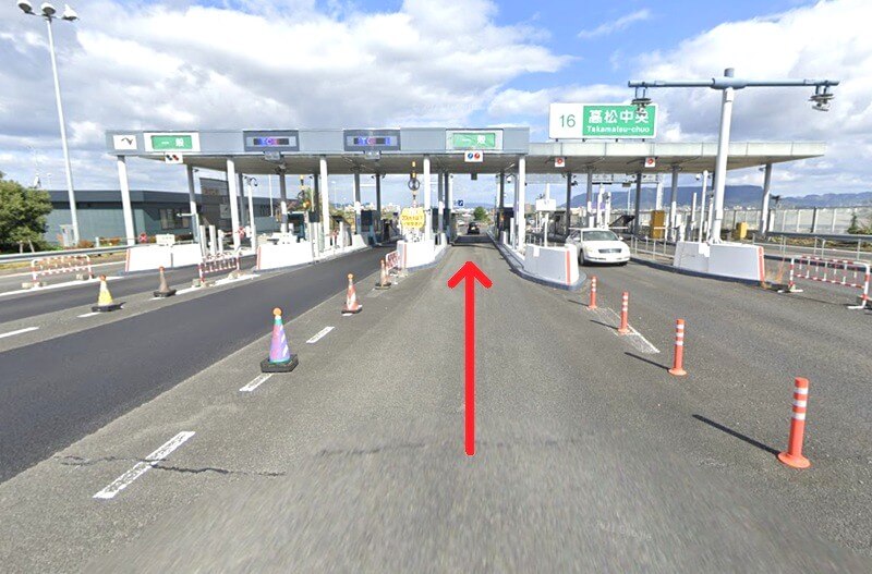 タカラスタンダード 高松ショールームまでの車の経路