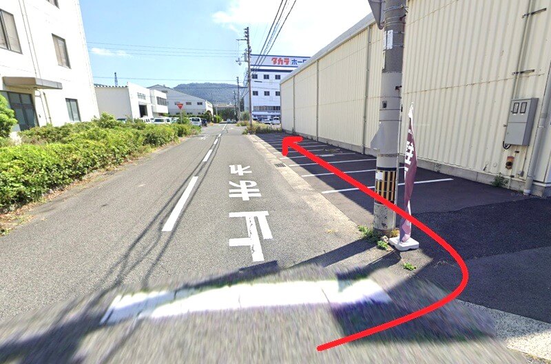 タカラスタンダード 高松ショールームまでの徒歩経路