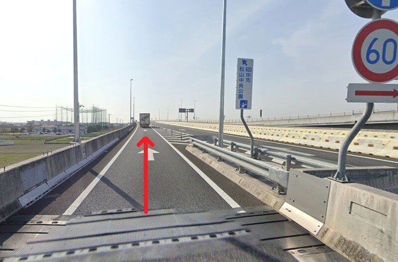 タカラスタンダード 松山ショールームまでの車の経路