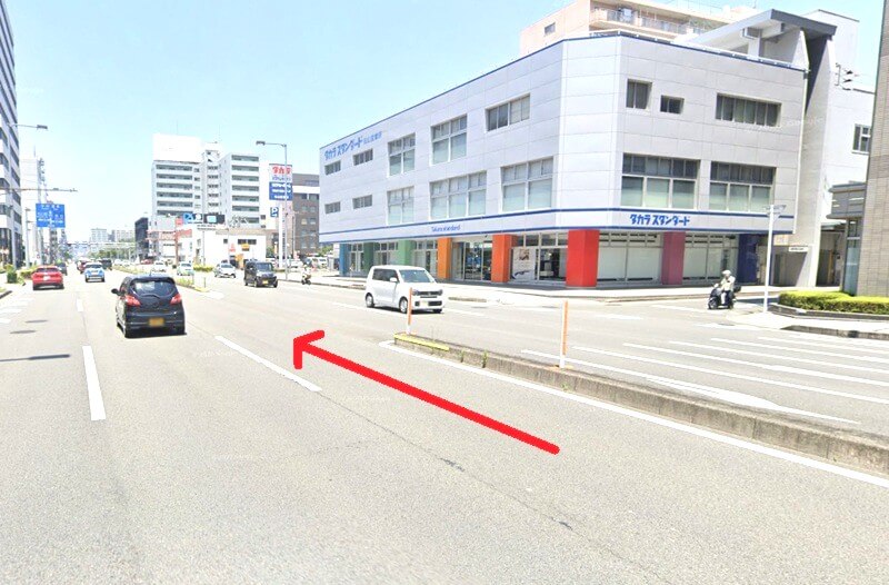 タカラスタンダード 松山ショールームまでの車の経路