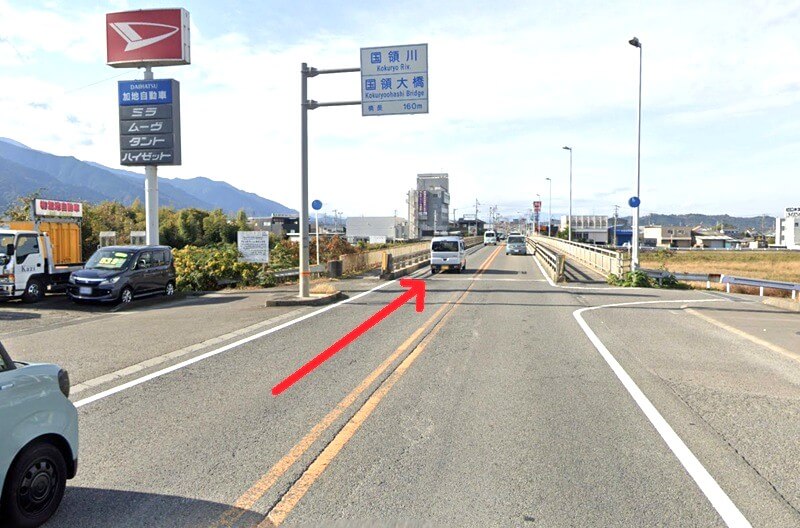 タカラスタンダード 新居浜ショールームまでの車の経路