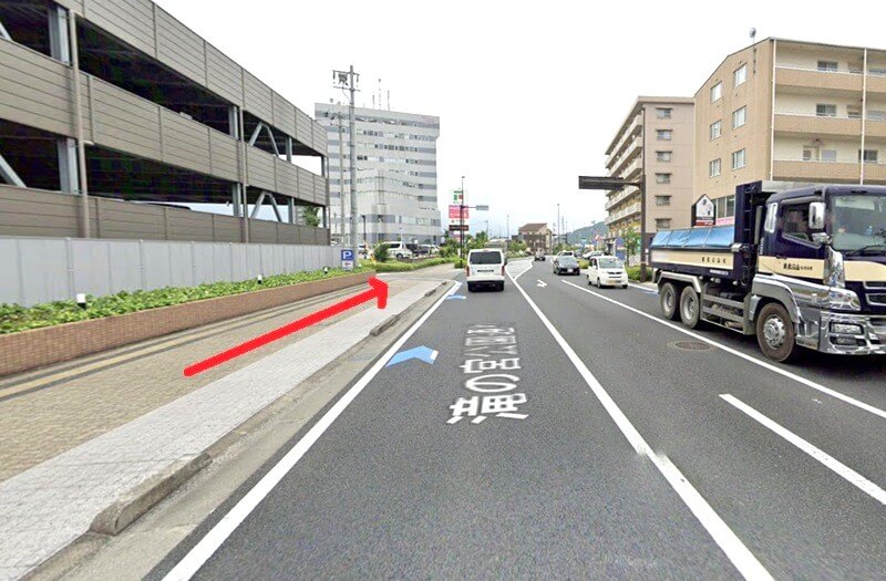 タカラスタンダード 新居浜ショールームまでの徒歩経路