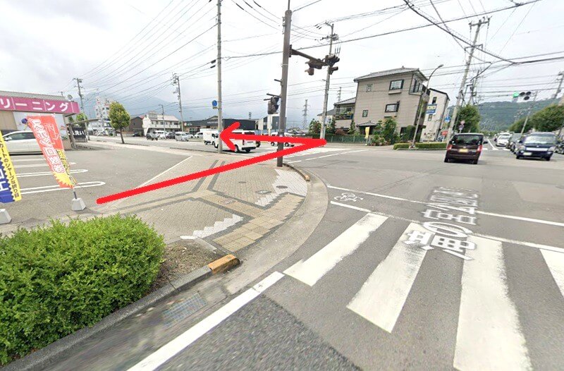 タカラスタンダード 新居浜ショールームまでの徒歩経路